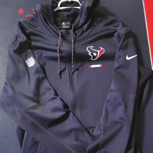Nike Navy Houston Texans Zip-Up Hoodie